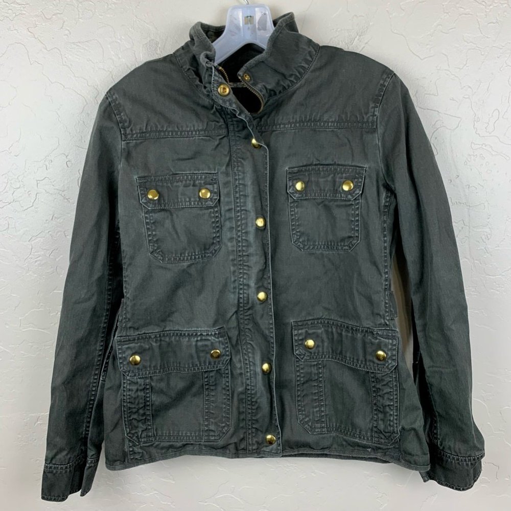 J.crew Womens Relaxed Boyfriend Field Jacket Military Utility NWOT- M